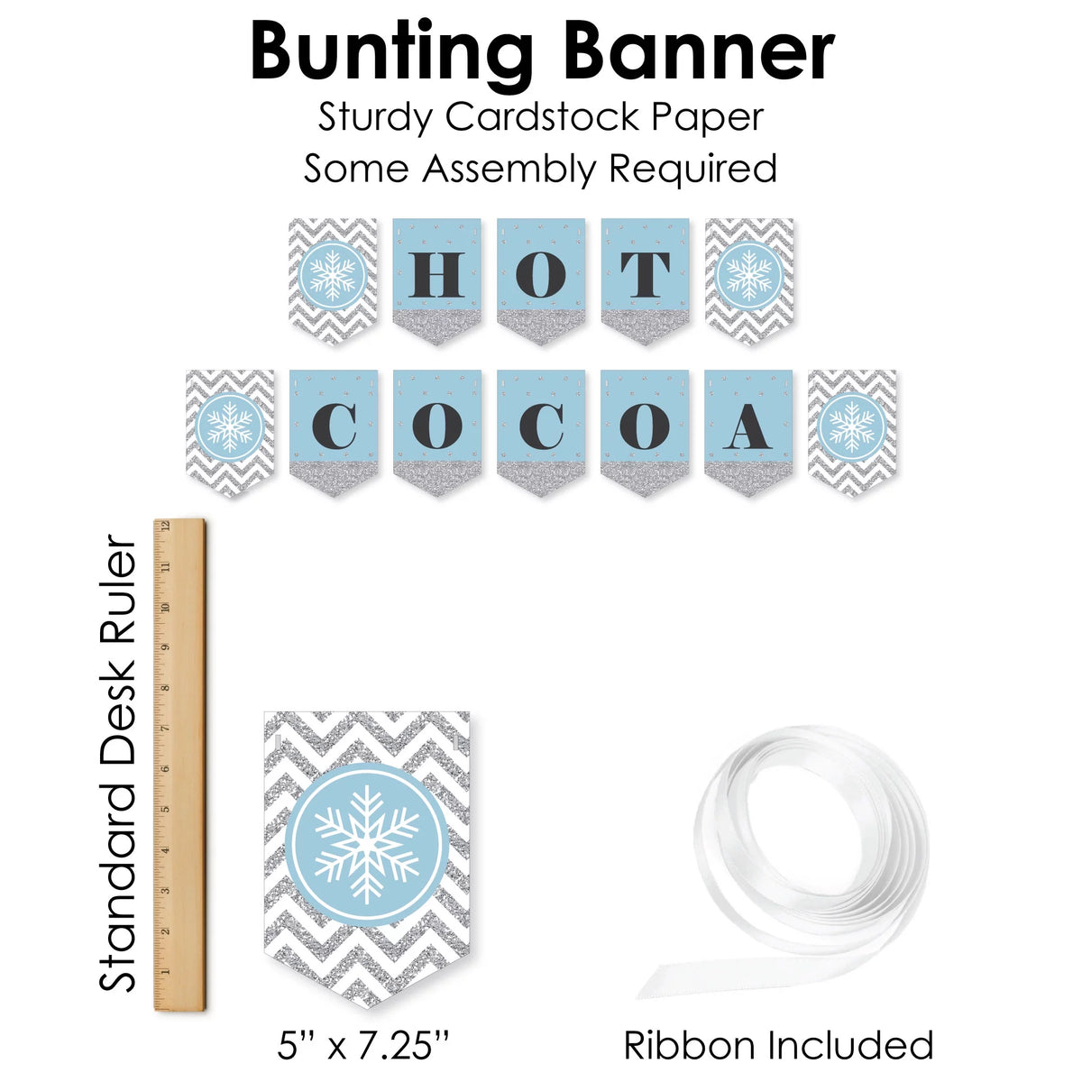 50 Pieces Hot Cocoa Drink Bar Decorations Kit E141