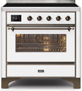 White Induction Range with Electric Oven C512021
