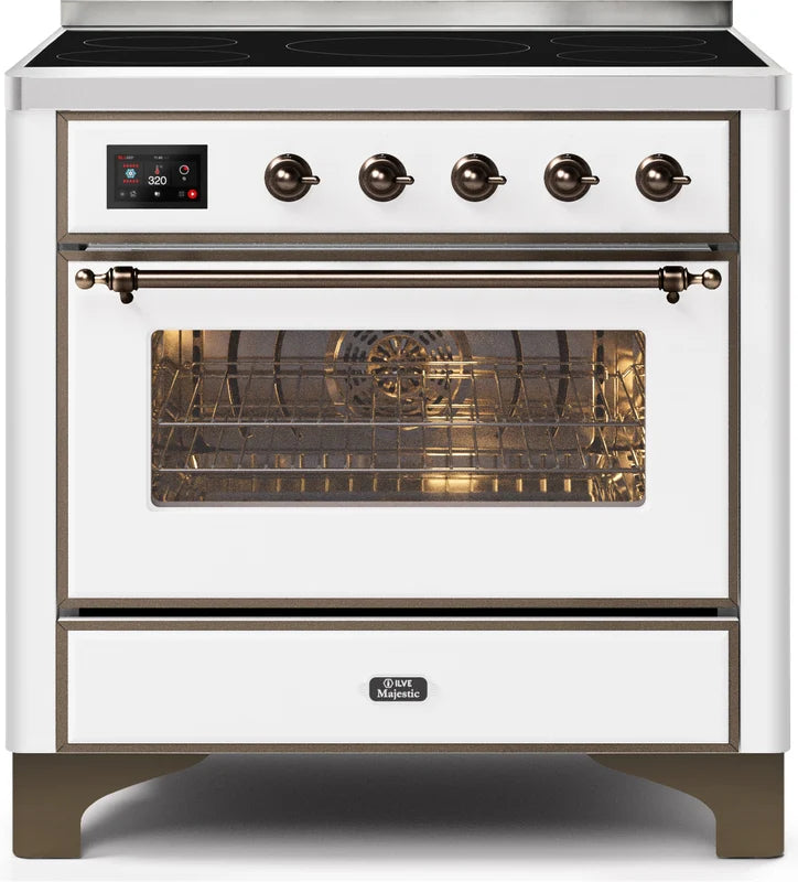 White Induction Range with Electric Oven C512021
