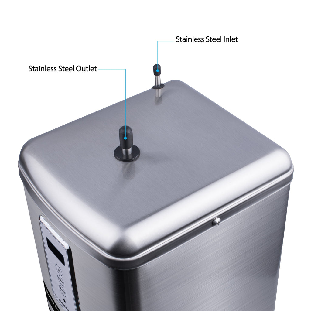 Digital Hot Water Dispenser 1300W with Brushed Nickel 2 Handle Faucet L696