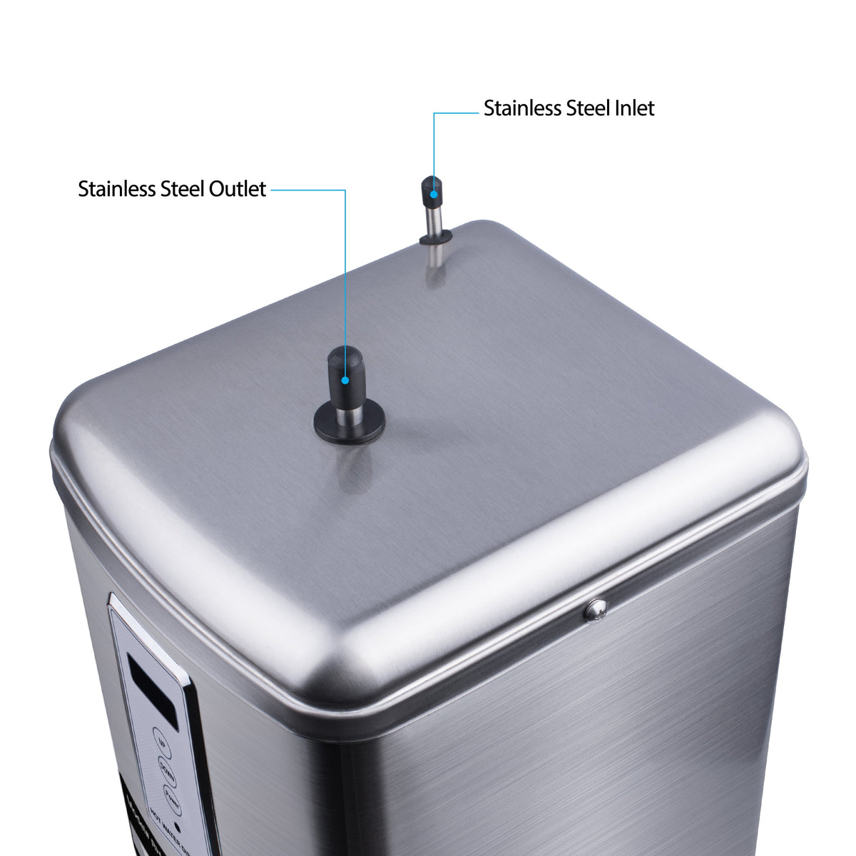 Digital Hot Water Dispenser 1300W with Brushed Nickel 2 Handle Faucet L696