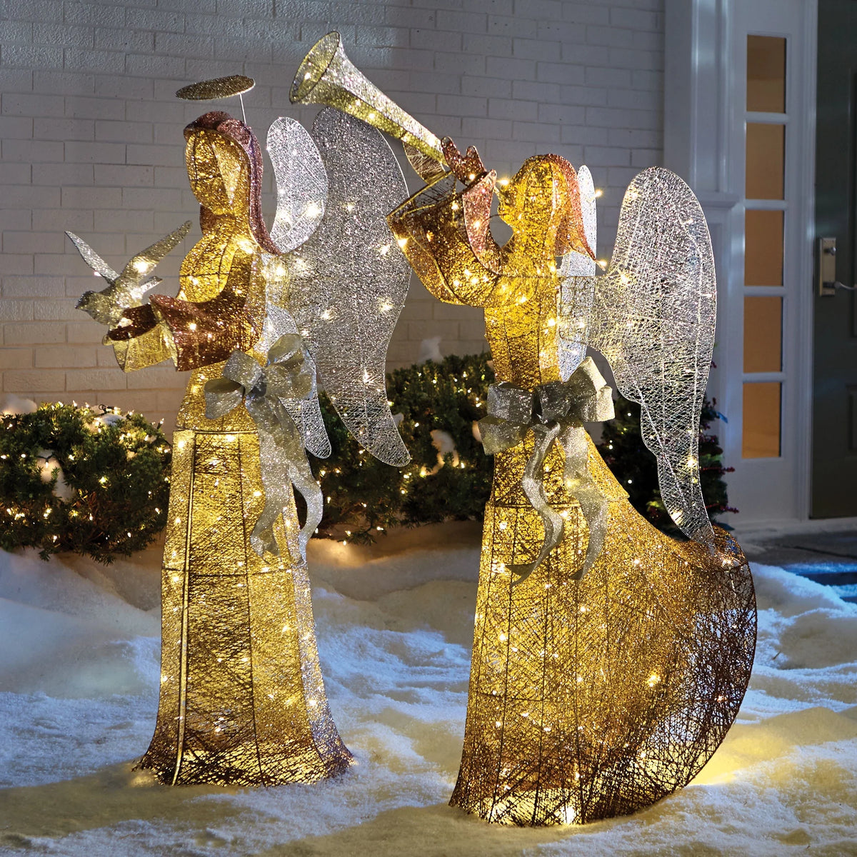 5 Feet Tall Pre-Lit Angel Christmas Decoration W46434