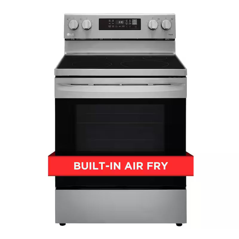 6.3 cu. ft. Smart Wi-Fi Fan Convection Electric Range with AirFry Stainless Steel A145695