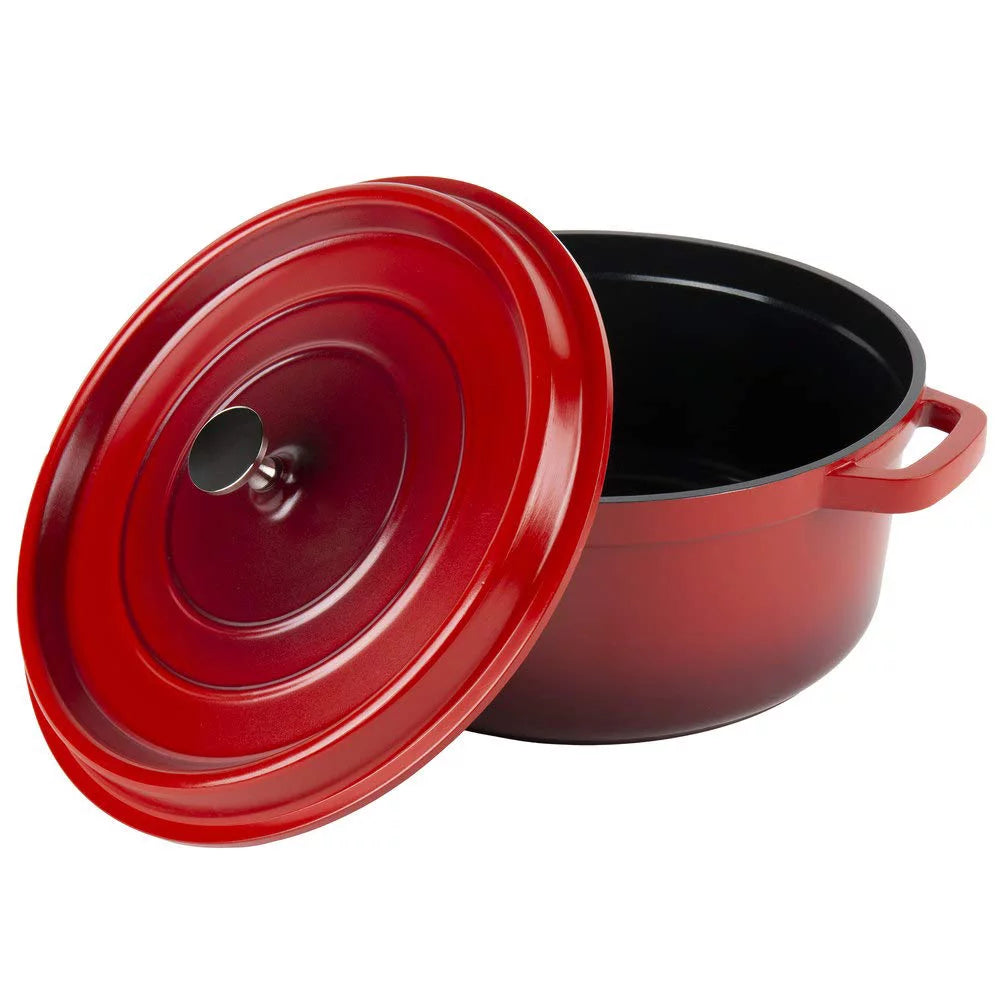 Cast Aluminum Dutch Oven 6.5 Quart Red Z572