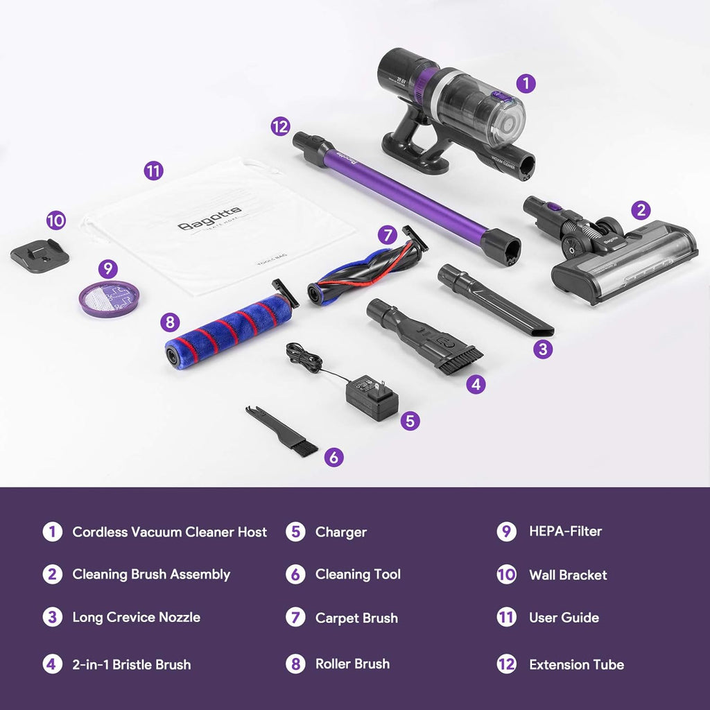 Cordless Stick Vacuum 25Kpa 400W 8 in 1 F67367
