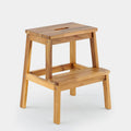 Acacia Wood Two Steps Stool Small Size Rectangle Top U5221