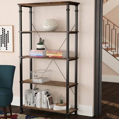 Brown Etagere Bookcase Y85530