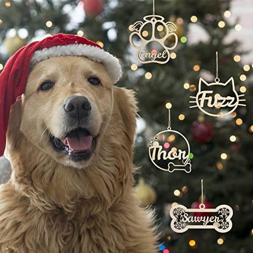 Wooden Dog Christmas Ornament U65859