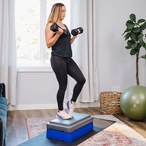 Stackable Aerobic Exercise Platform with Non-Slip Surface A17456