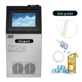 110lbs/24h Stainless Steel Freestanding Ice Maker Machine Q629496