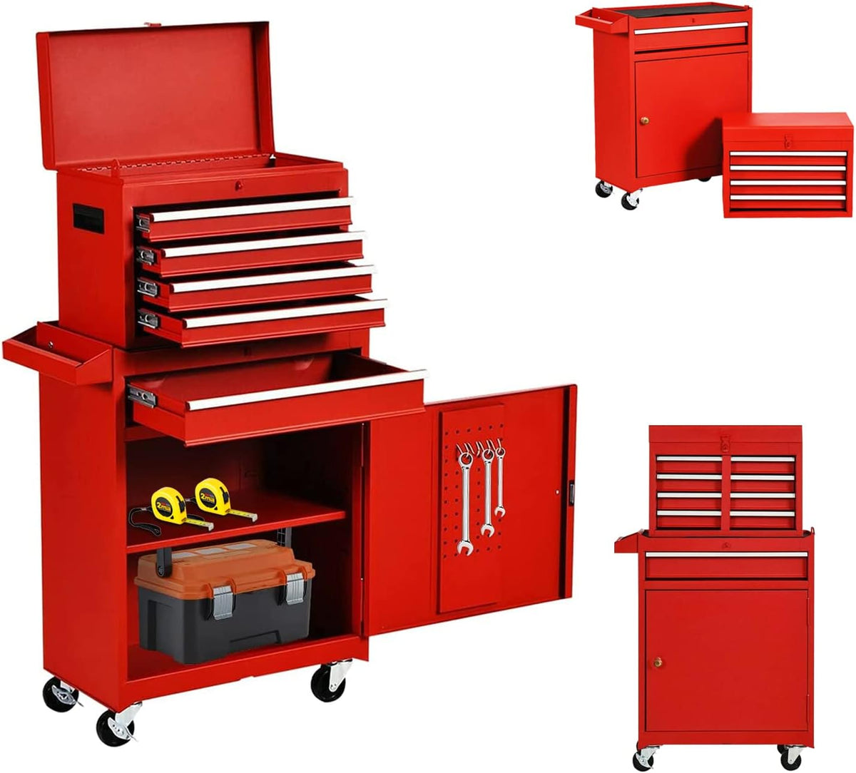 5 Drawer Rolling Tool Chest with Wheels X92282
