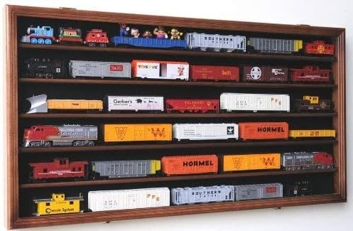 HO Scale Model Train Display Case Cabinet Wall Rack J76929