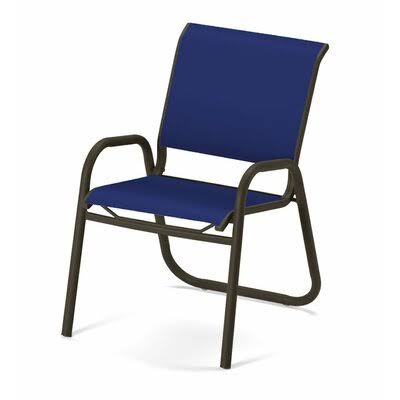 Stacking Patio Dining Chair Textured Beachwood Atlantis H5845