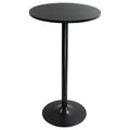 Black Round Bar Table 24 in Top 41.5 in H V65405