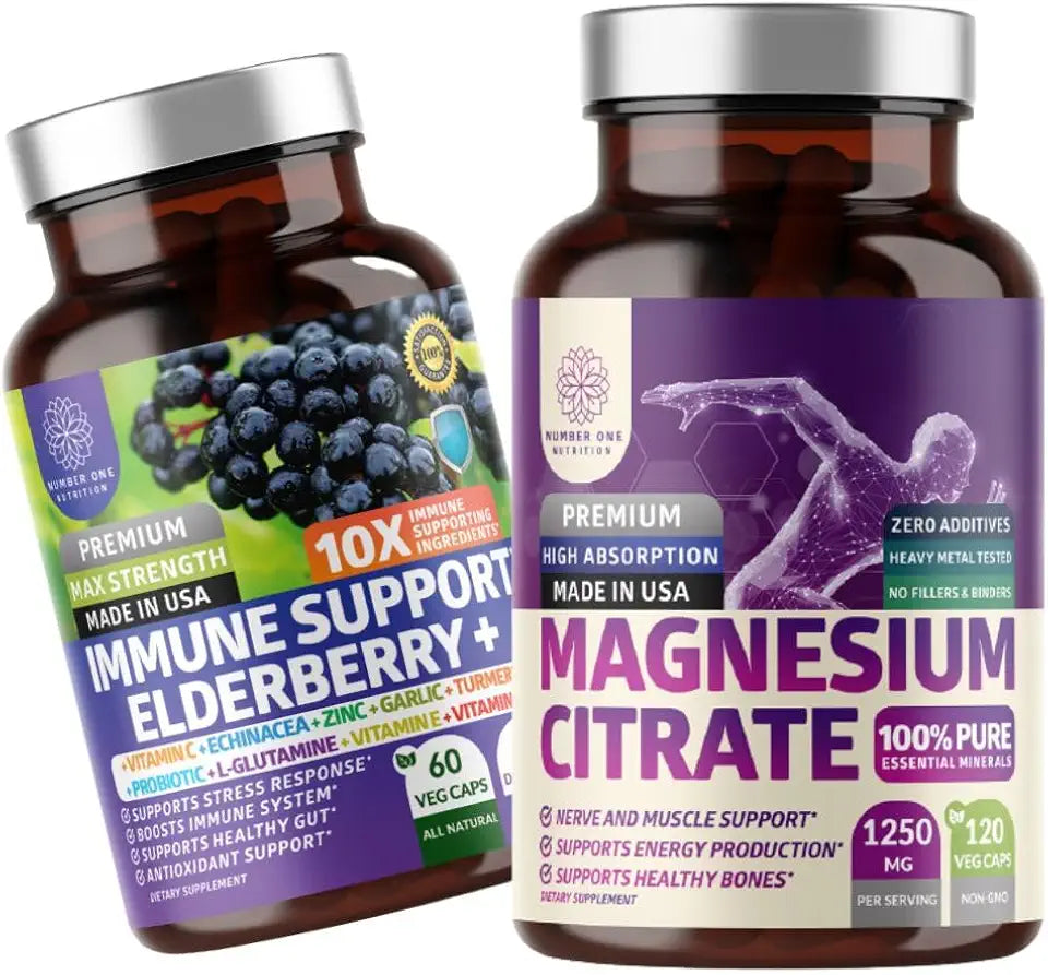 Magnesium Citrate and Elderberry 2 Pack A35055