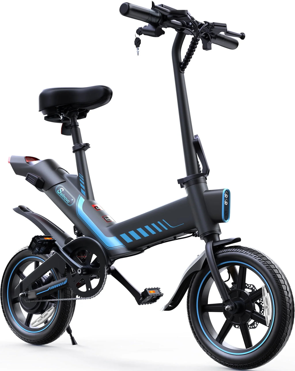 14'' Folding Electric Bike with Removable 36V Lithium-Ion Battery D4009