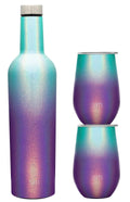 12oz Wine Tumbler Glasses with Lids & Wine Bottle Z307041