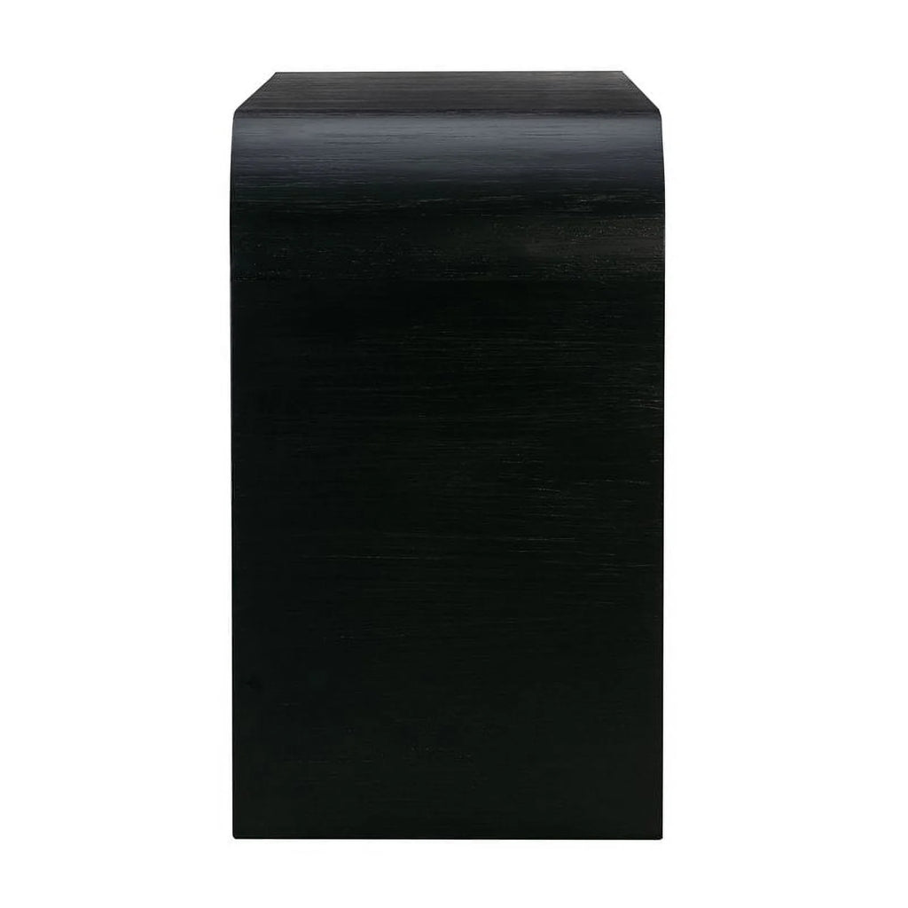 Black 6-Drawer Acacia Veneer MDF Wood Dresser T8626