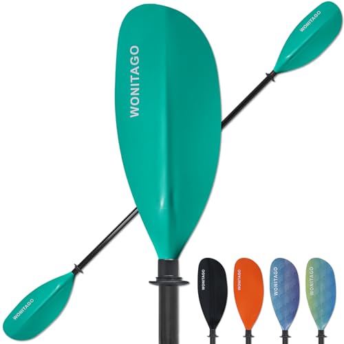 Adjustable Fiberglass Shaft Nylon Blade Kayak Paddle N436143