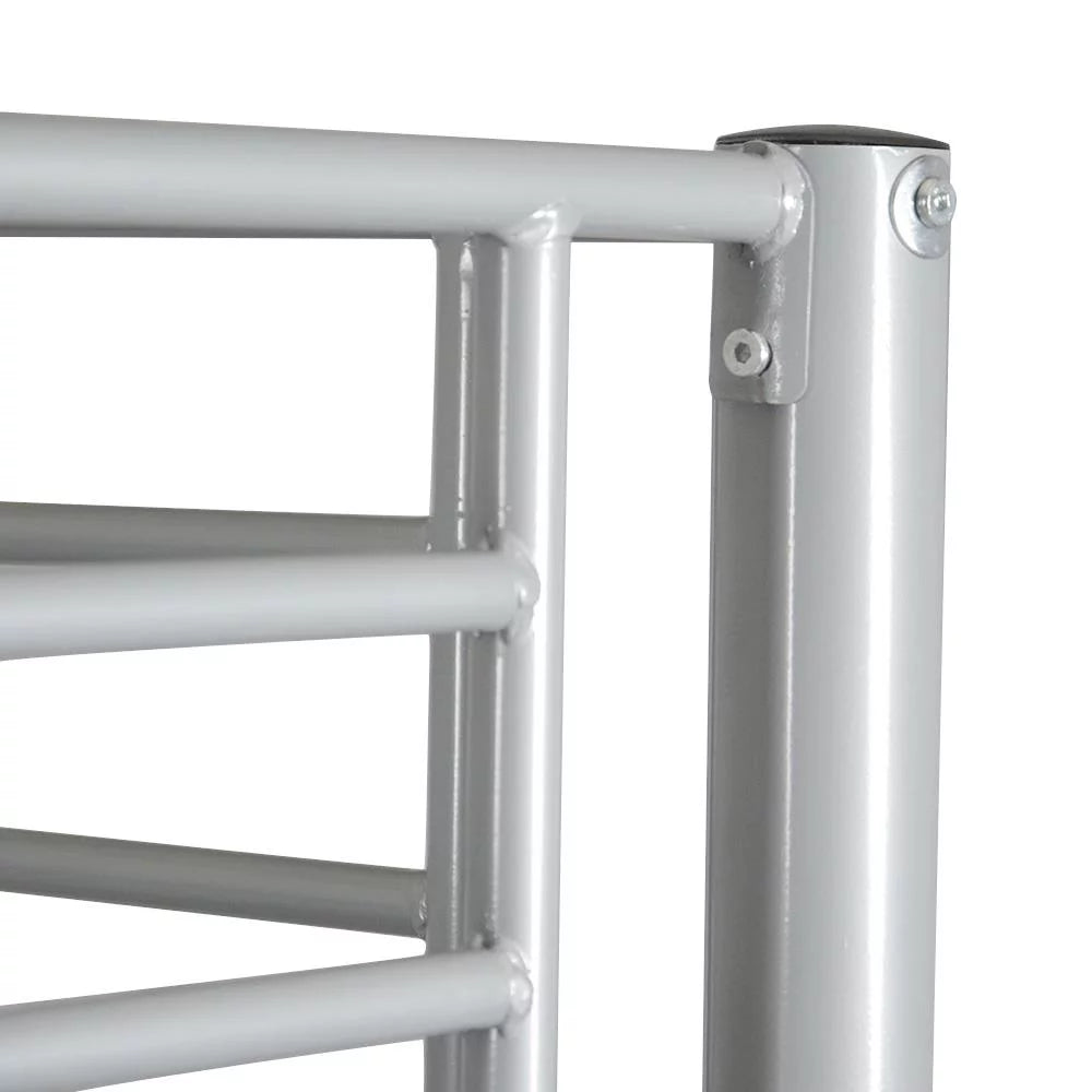 Twin Over Twin Gray Metal Bunk Bed U281207