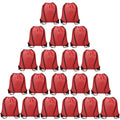 100 Pcs Lightweight Drawstring Bags Bulk Blue H68955
