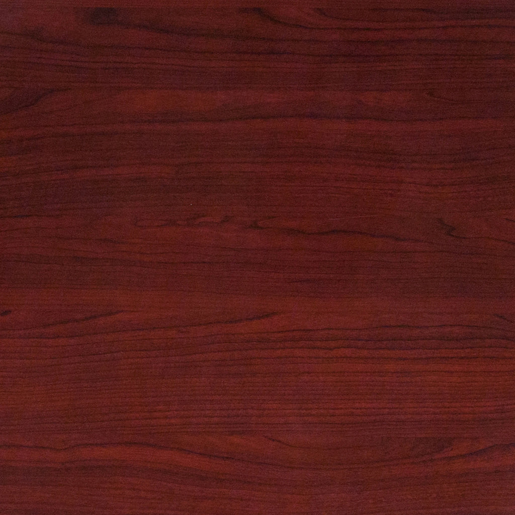 24'' Round High-Gloss Mahogany Resin Table Top Y761161
