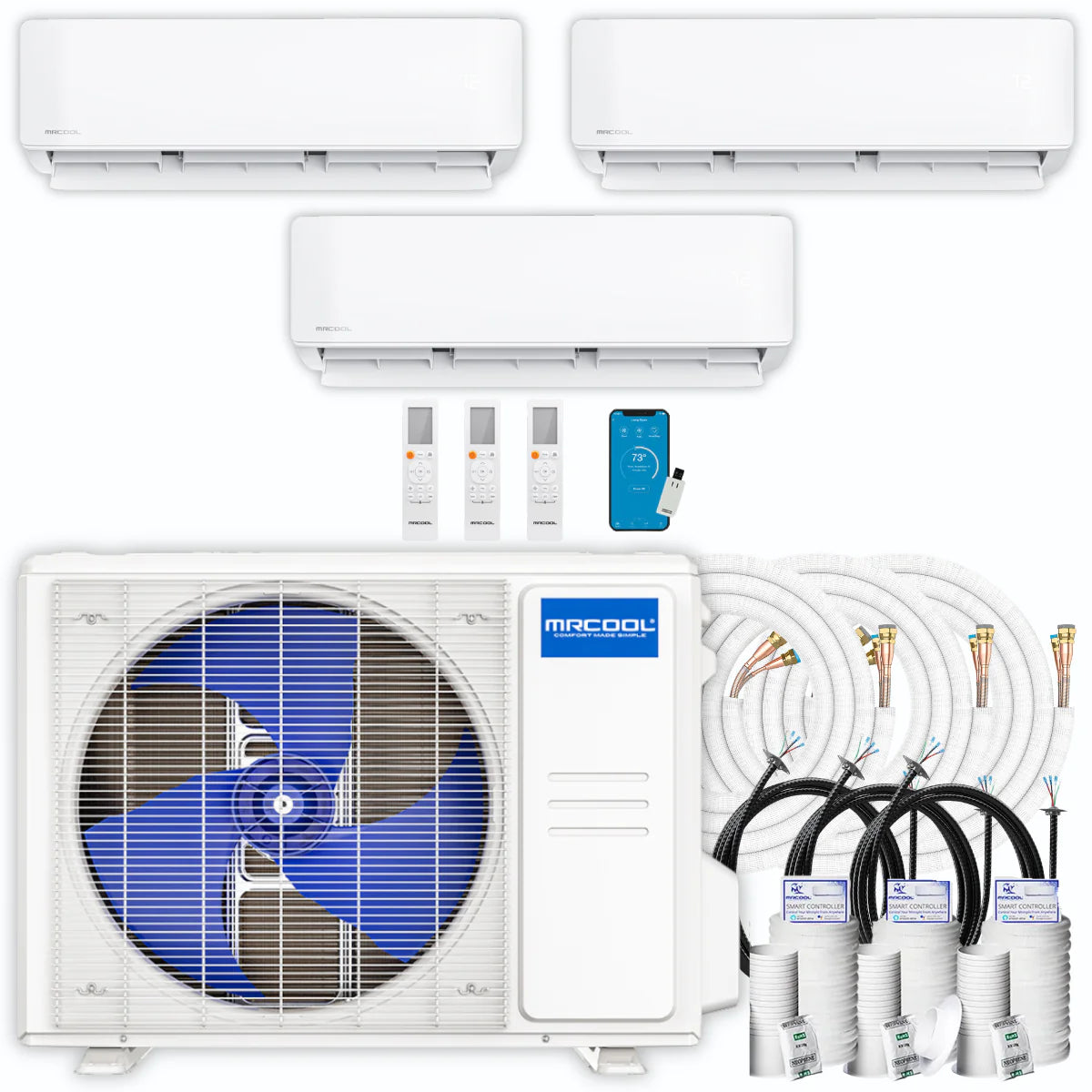 42,000 BTU 3 Zone Ductless Air Conditioner and Heat Pump M5964