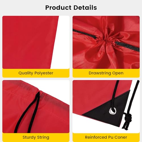 100 Pcs Lightweight Drawstring Bags Bulk Blue H68955