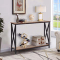 Wooden Hallway Console Table Rustic Brown K28517