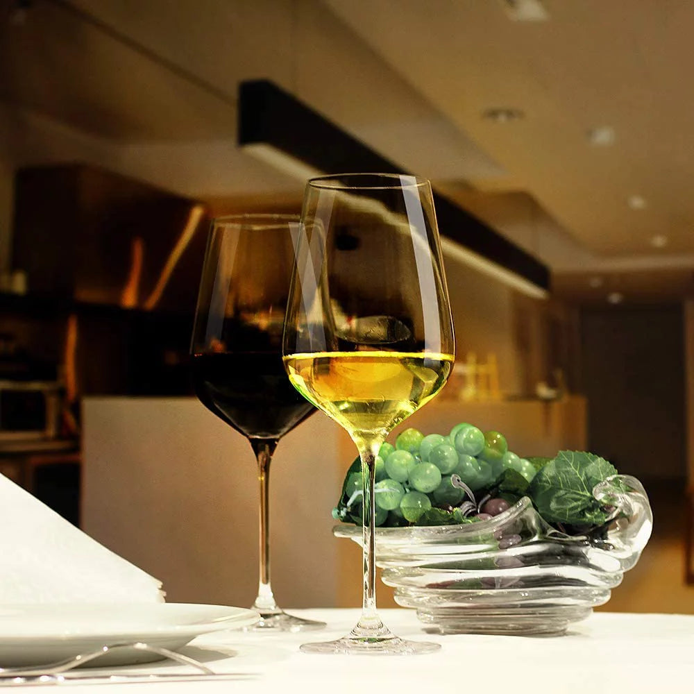 Clear 27 oz Long Stemmed Crystal Wine Glasses Set of 2 P3379