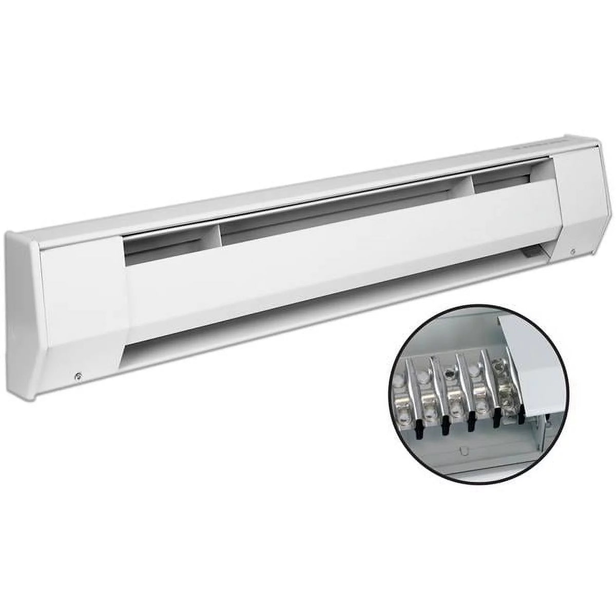 208V 1250W Electric Baseboard Heater, White O126