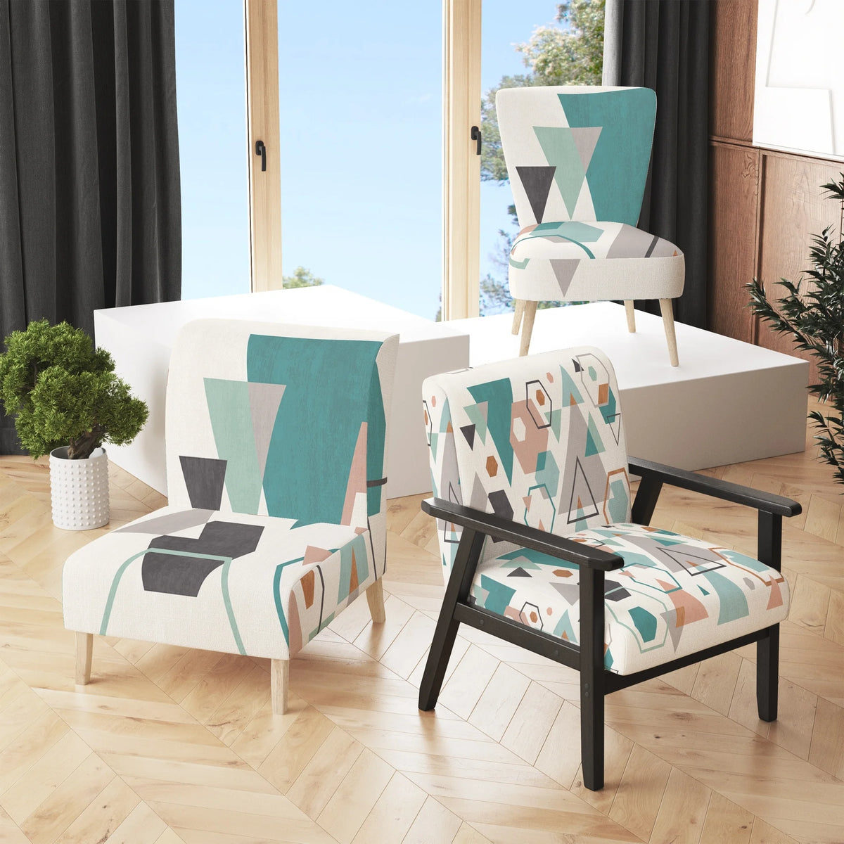 Upholstered Accent Chair V813