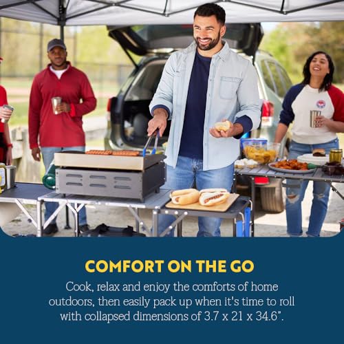 Portable Folding Cook Station with Heat Resistant Tabletop D397125