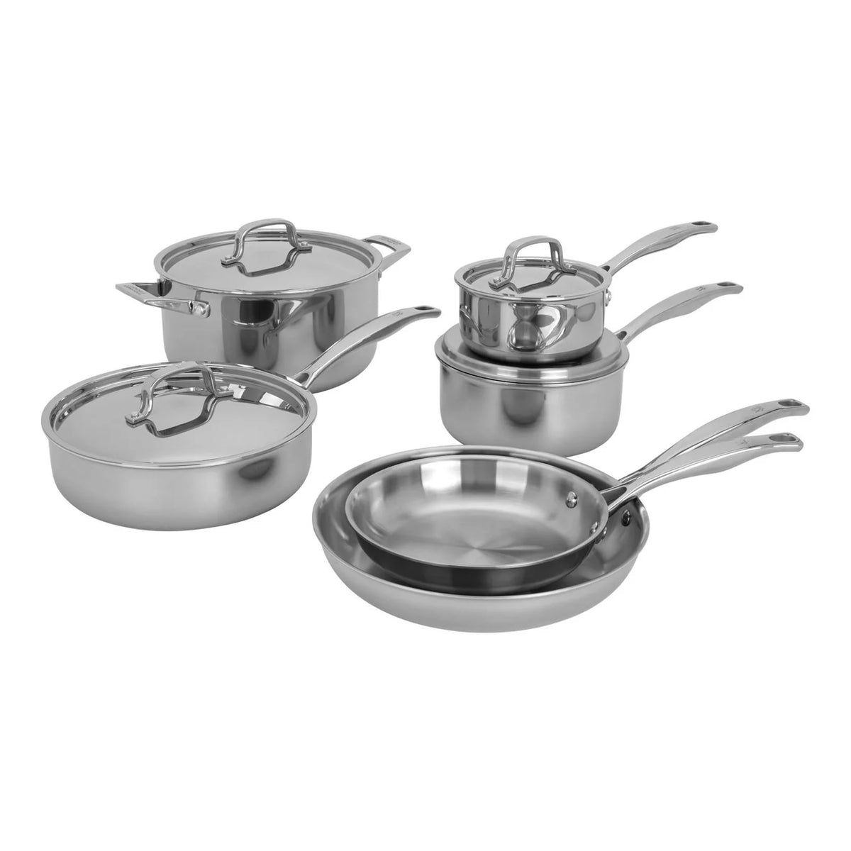 10 Pc Stainless Steel Cookware Set Q390