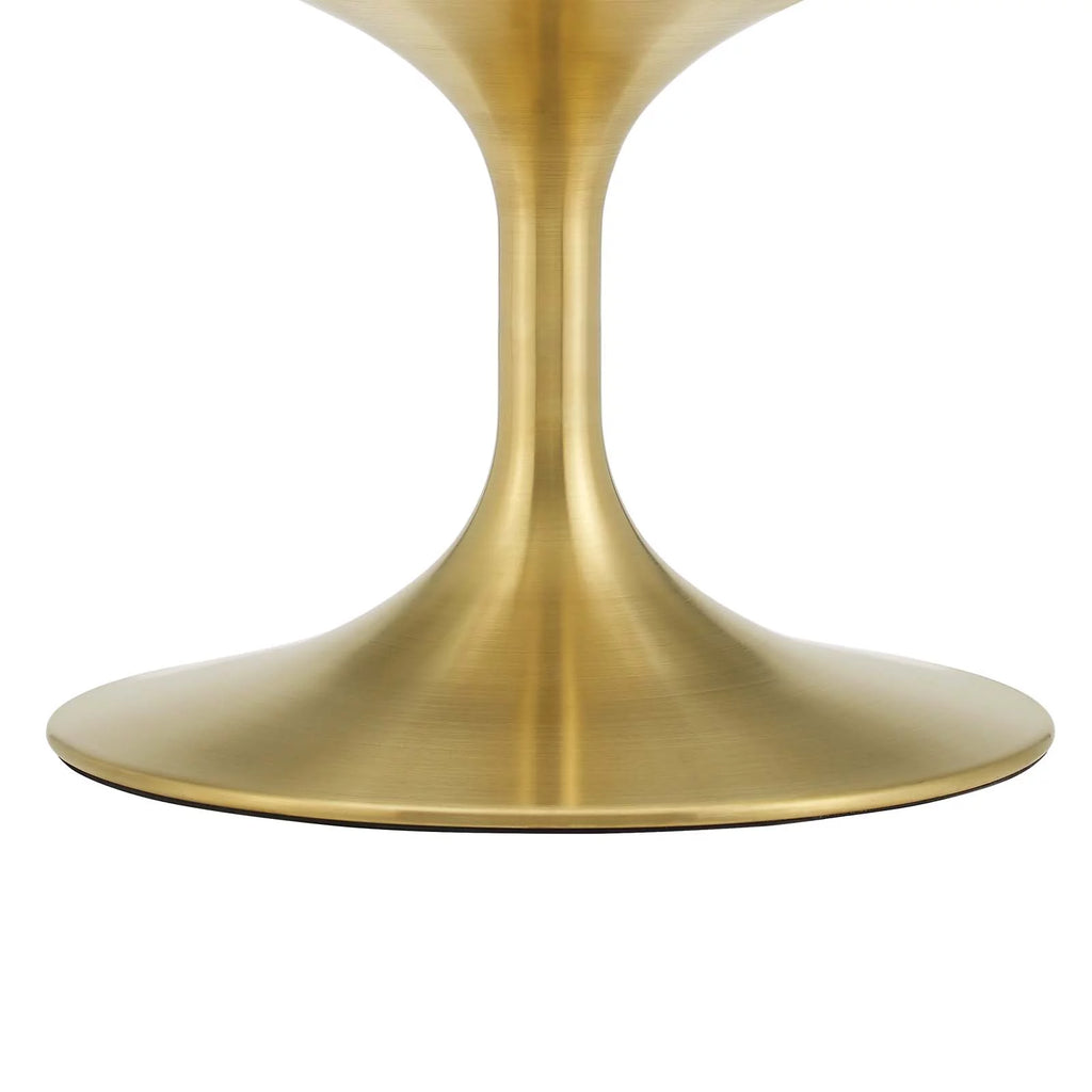 Round Wood Metal Coffee Table Y5501