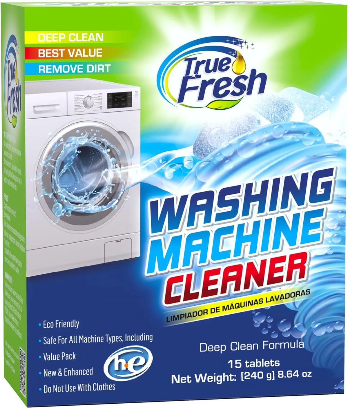 15 Solid Washing Machine Cleaner Tablets S4101
