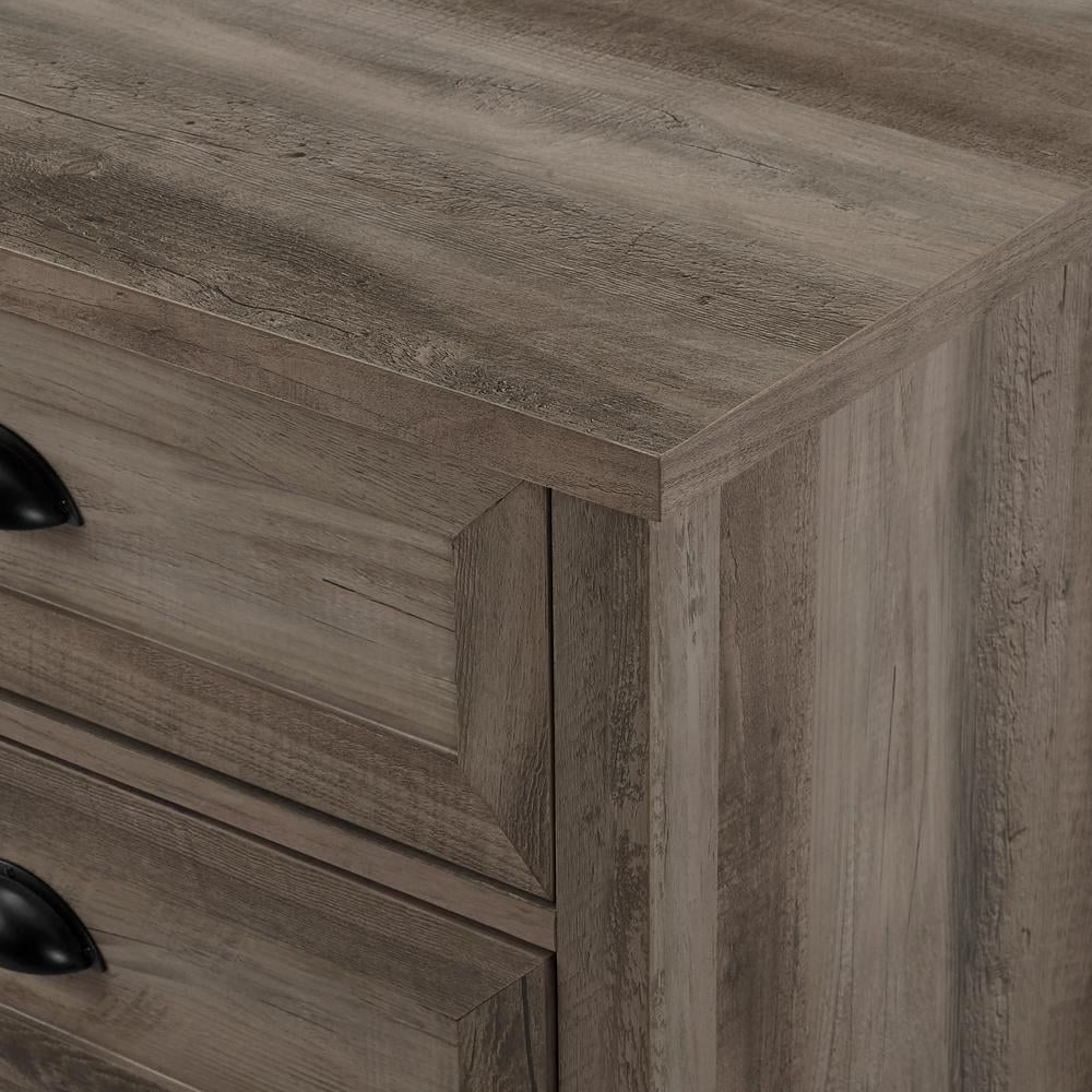 3 Drawer Gray Wash Nightstand H478