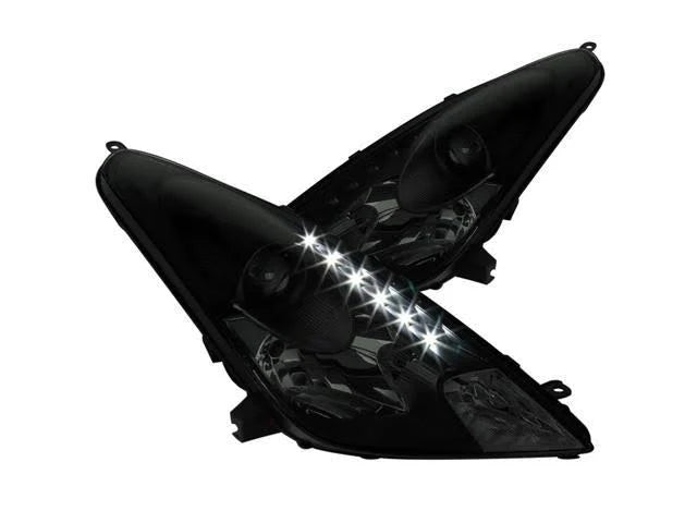 Black LED Projector Headlights Left+Right K1040