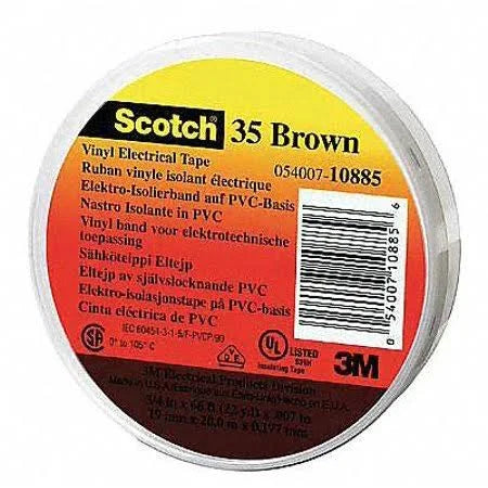 Brown Vinyl Electrical Tape L6036