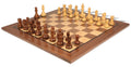 Acacia Wood & Boxwood Chess Set with Walnut Chess Board X89693