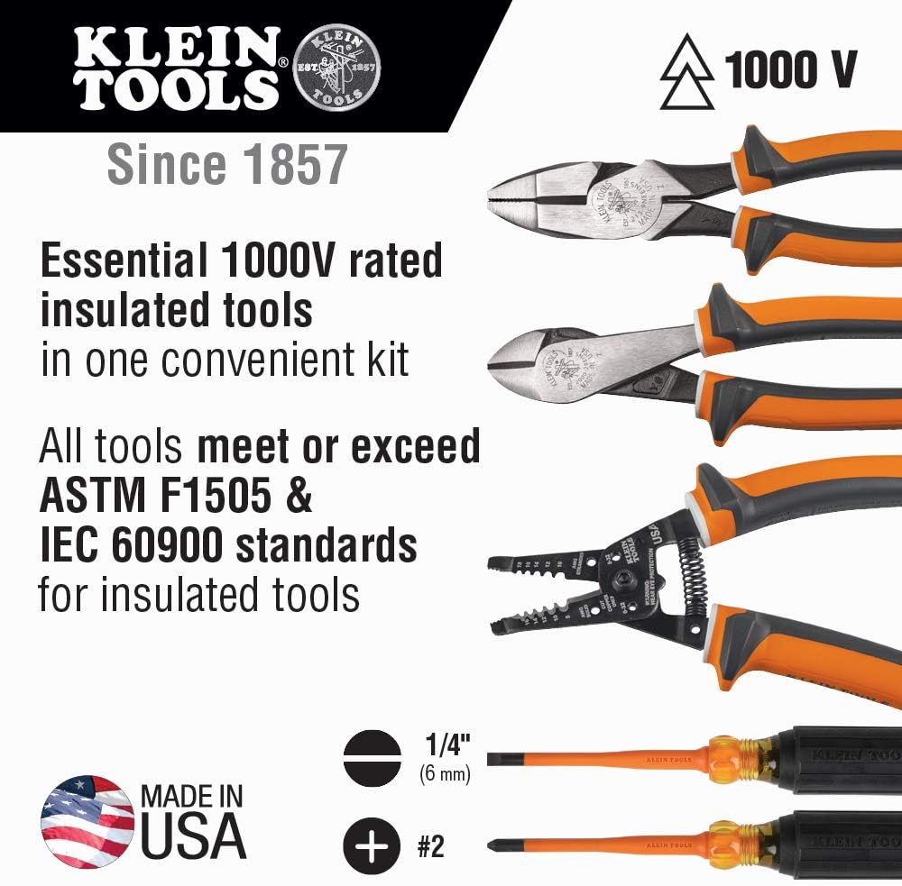 1000V Insulated Screwdriver and Pliers Tool Set E23872