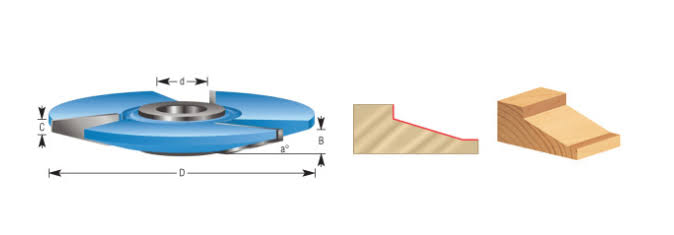 Carbide Tipped 3-Wing Raised Panel I311