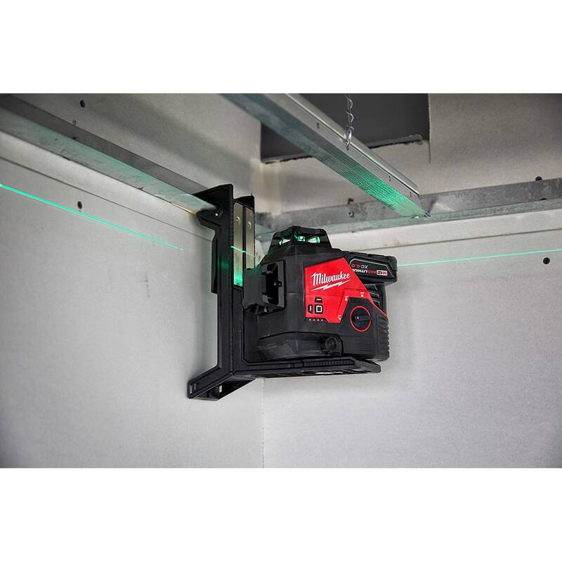 12-Volt Cordless Green 3-Plane Laser Level Kit X3427