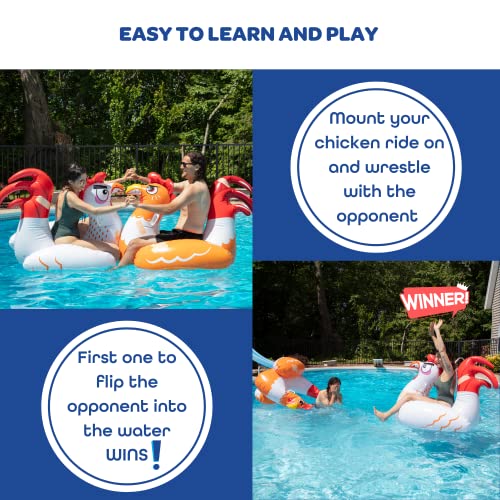 Chicken Fight Inflatable Pool Float Game Set Y765506