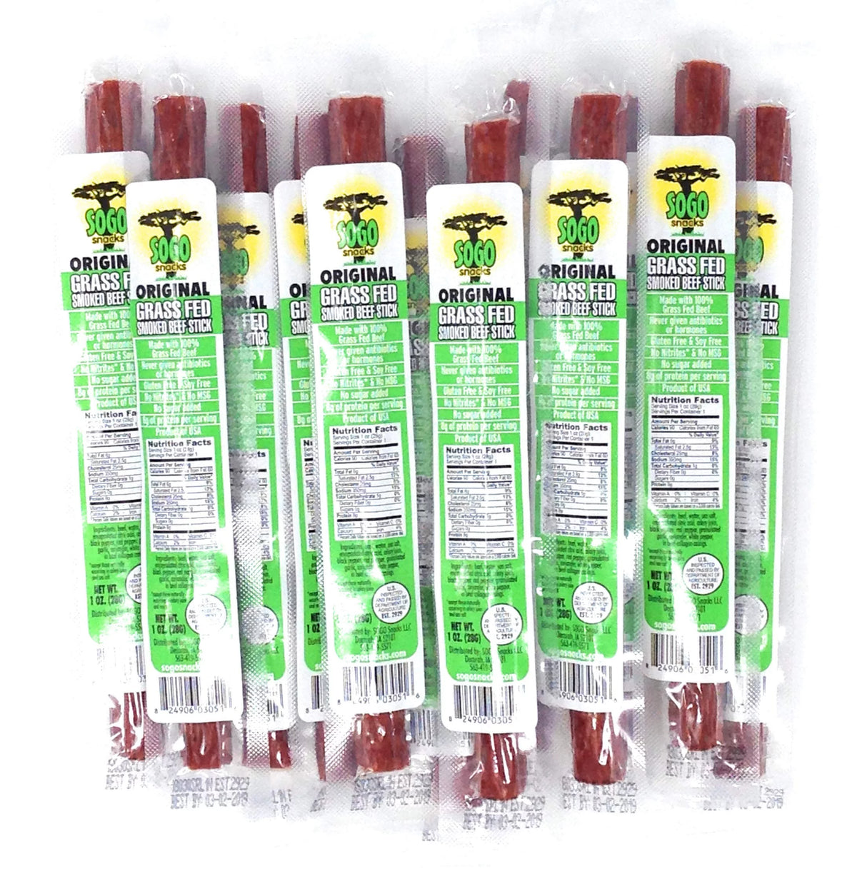 Beef Sticks No Sugar 24 Count 1 oz V418095