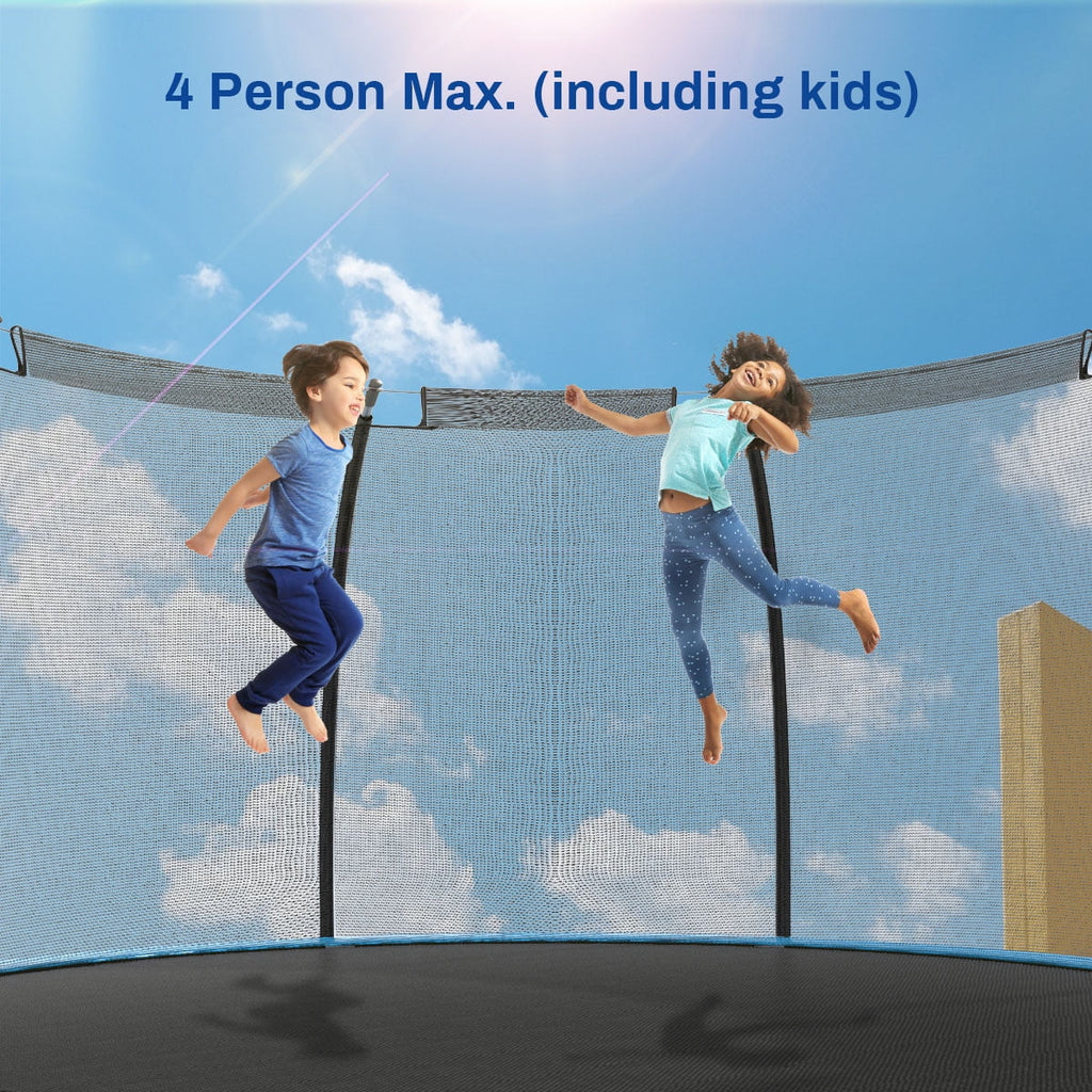 12 ft Trampoline with Enclosure and Basketball Hoop J146