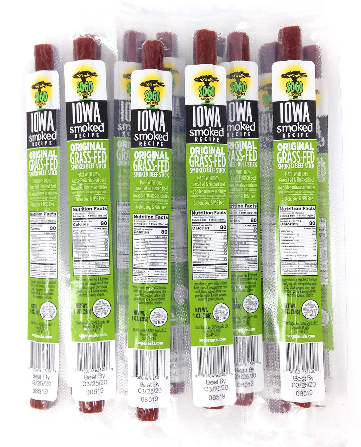 Beef Sticks No Sugar 24 Count 1 oz V418095