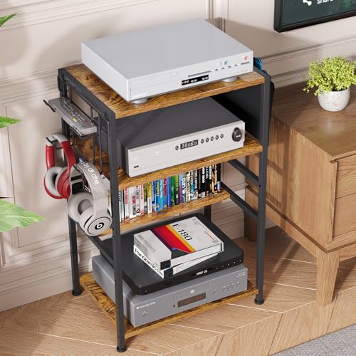 4-Tier AV Media Stand with Drawer O853
