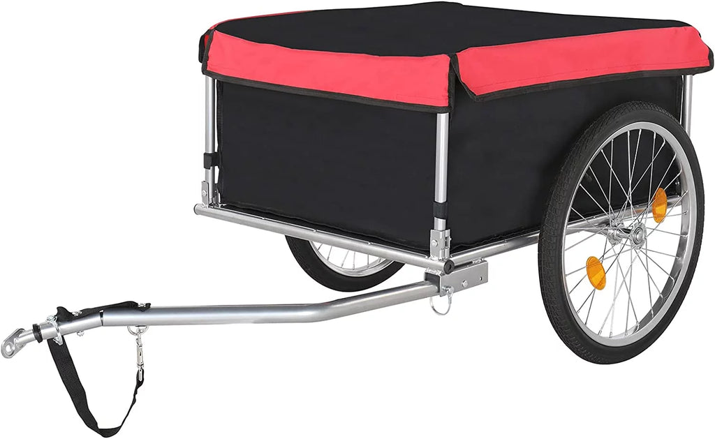 Foldable Bike Cargo Trailer with 20" Wheel & Waterproof Cover A5597