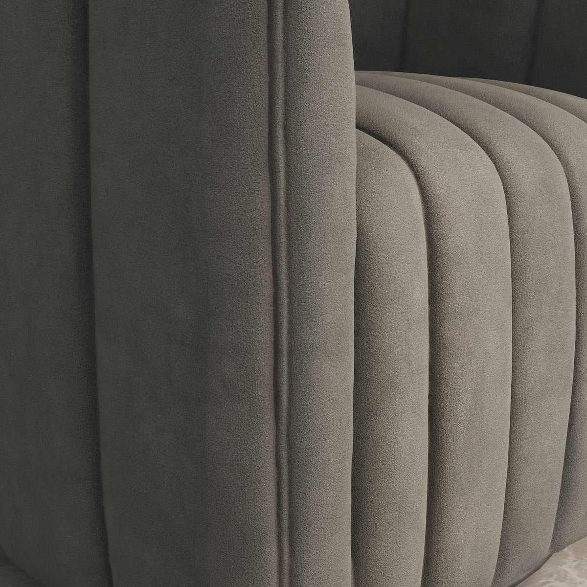 Mid Century Swivel Barrel Sofa Chairs T1335
